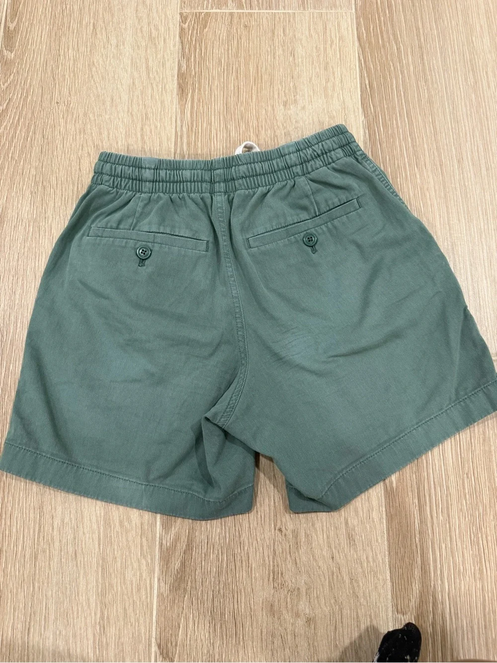 J. Crew Men's Light Green Elastic-Waist Drawstring Chino Shorts Sixe XS